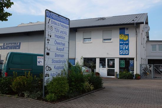 Ansicht der Werkstatt von außen